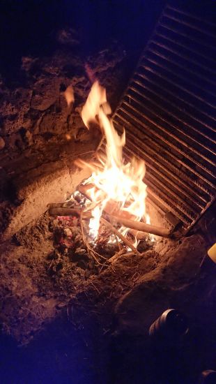 Lagerfeuer auf dem Picknickplatz